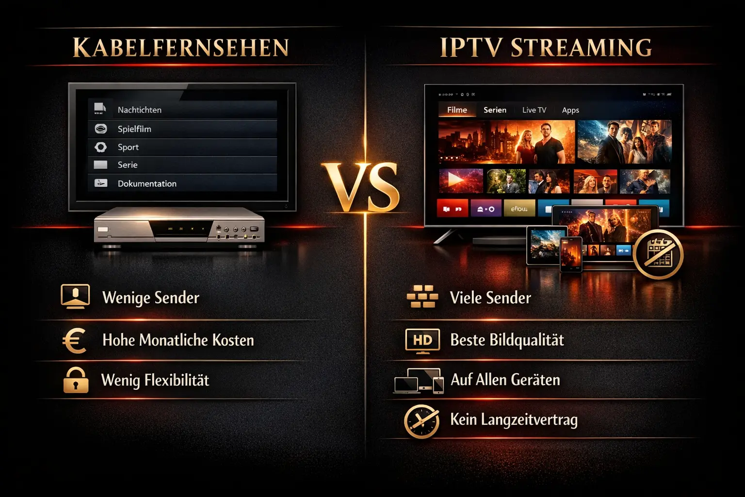IPTV Abo vs. Kabelfernsehen — Preisvergleich und Vorteile beim IPTV kaufen bei bestesmarterspro